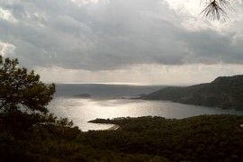 Stormy clouds over Gemiler Beach - November 2004 - © Regina F. Rau Germany